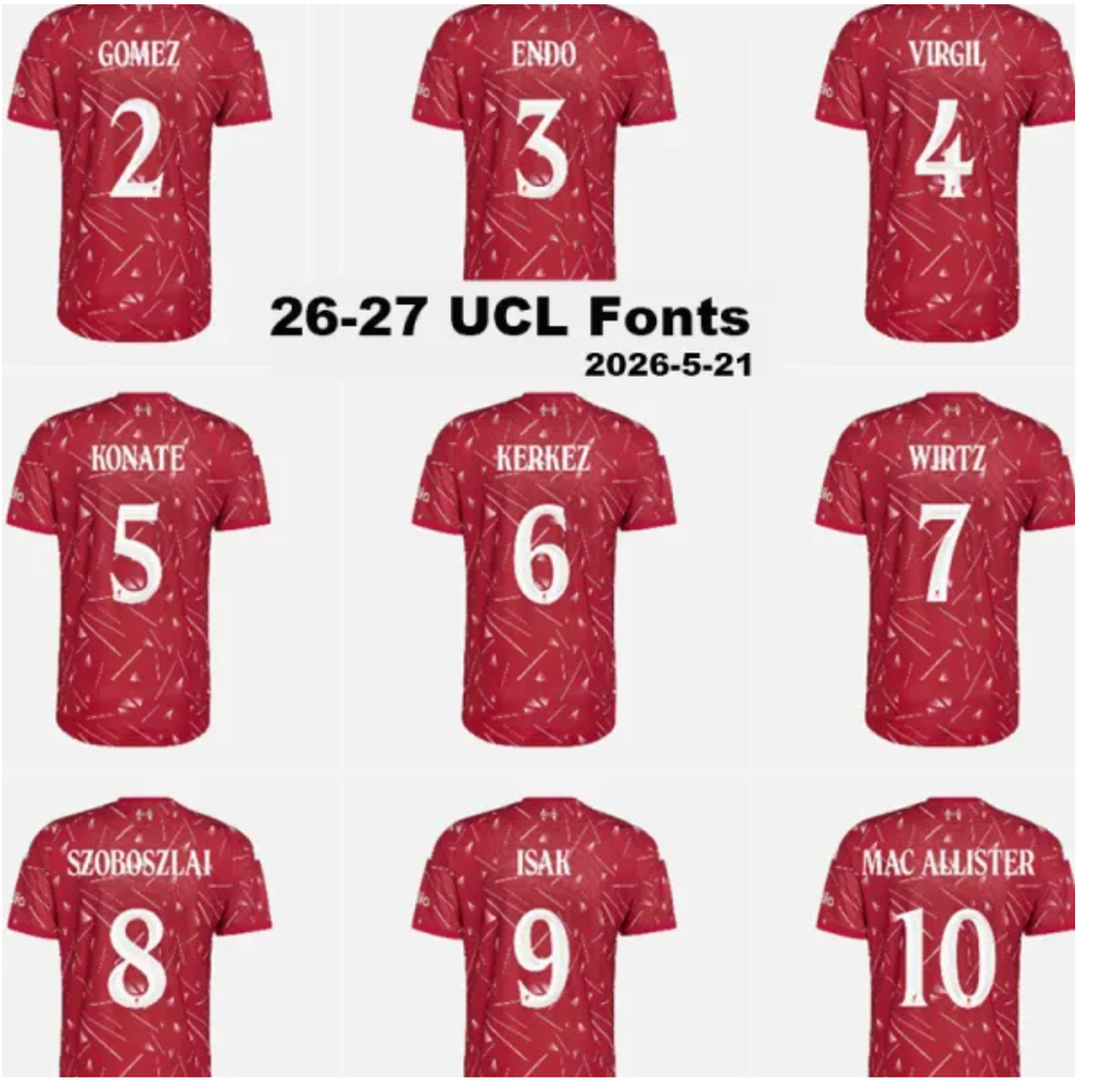 26-27 LIV Home Player Version Soccer Jersey