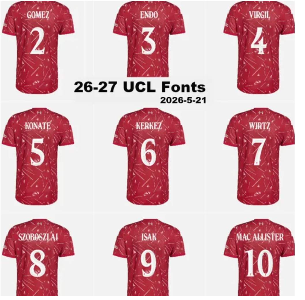 26-27 LIV Home Player Version Soccer Jersey