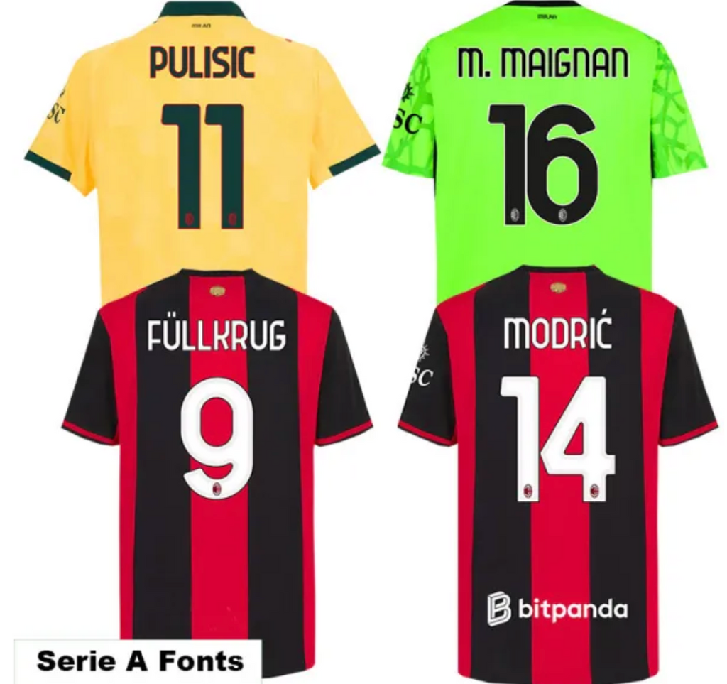 26-27 ACM Home Player Version Soccer Jersey