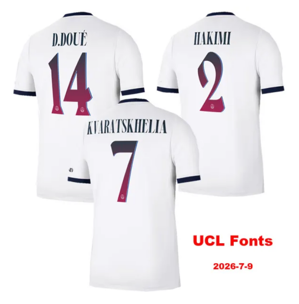 26-27 PSG Away Player Version Soccer Jersey