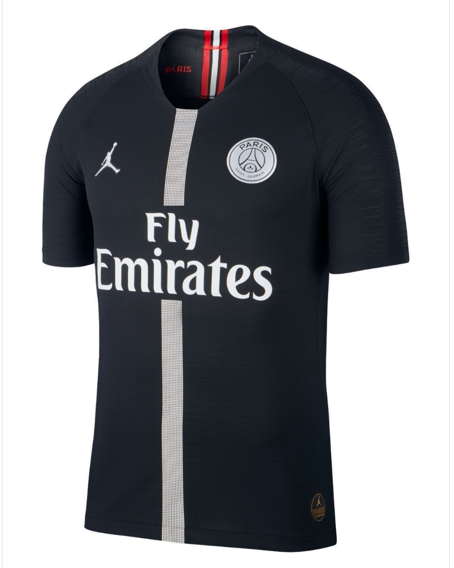 2018-2019 PSG Paris Jordan Black Retro Soccer Jersey