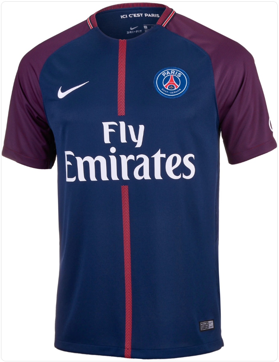 2017-2018 PSG Paris Home Retro Soccer Jersey
