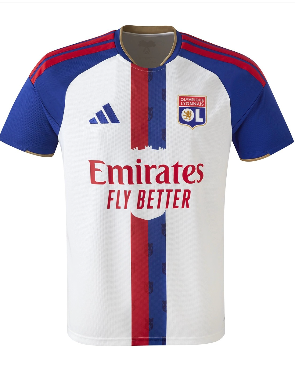 26-27 Lyon Home Player Version Soccer Jersey