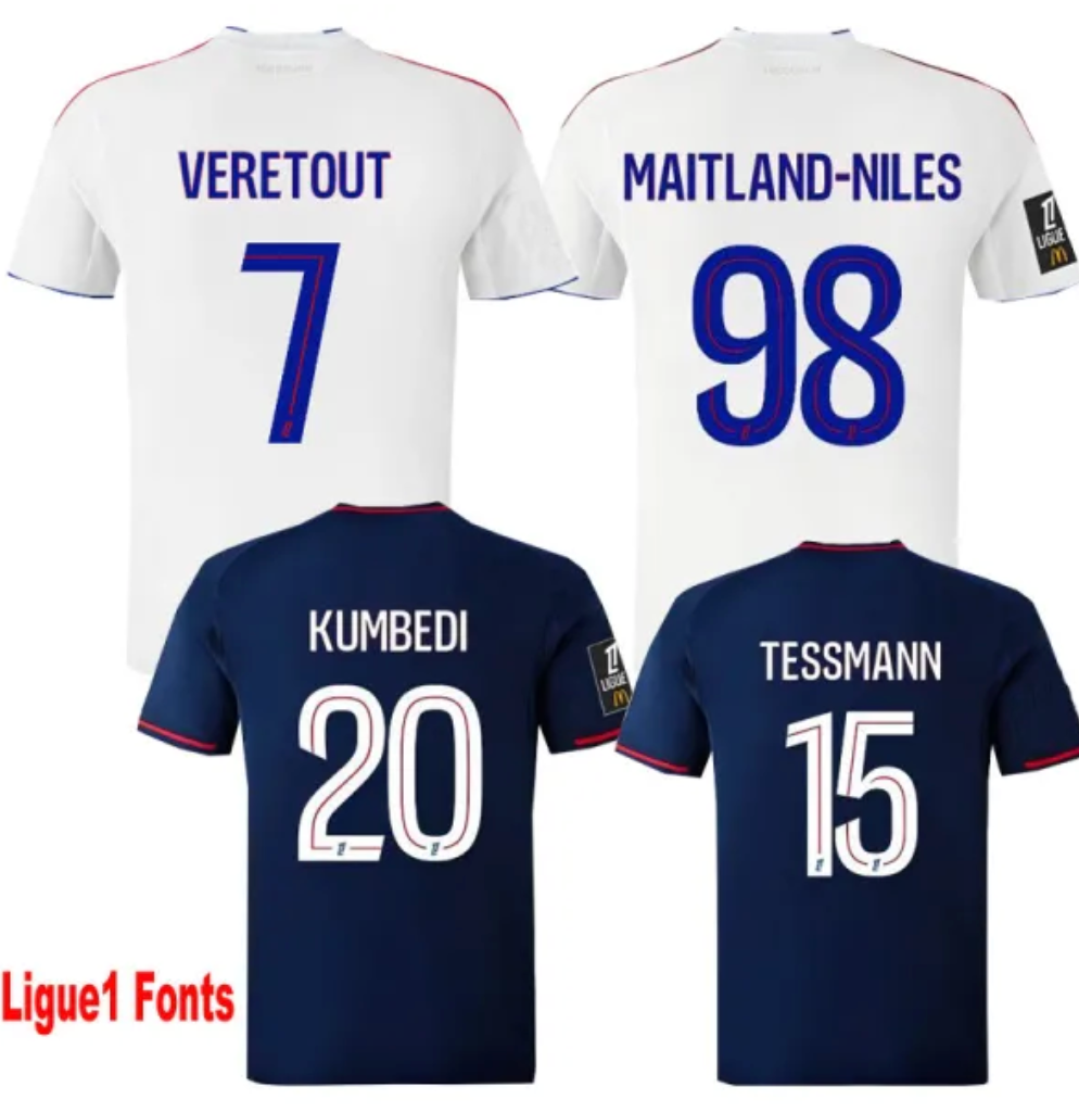 26-27 Lyon Home Player Version Soccer Jersey