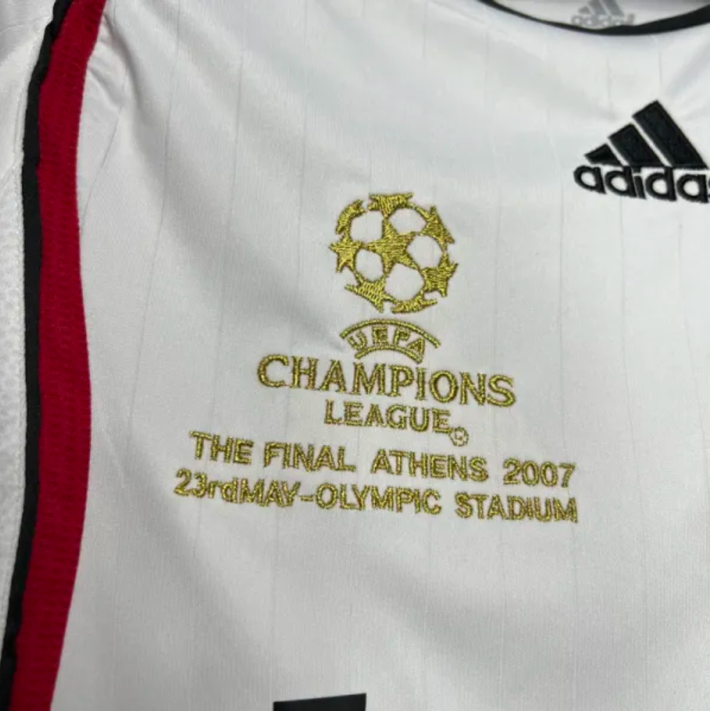 2006-2007 ACM Away White Retro Soccer Jersey
