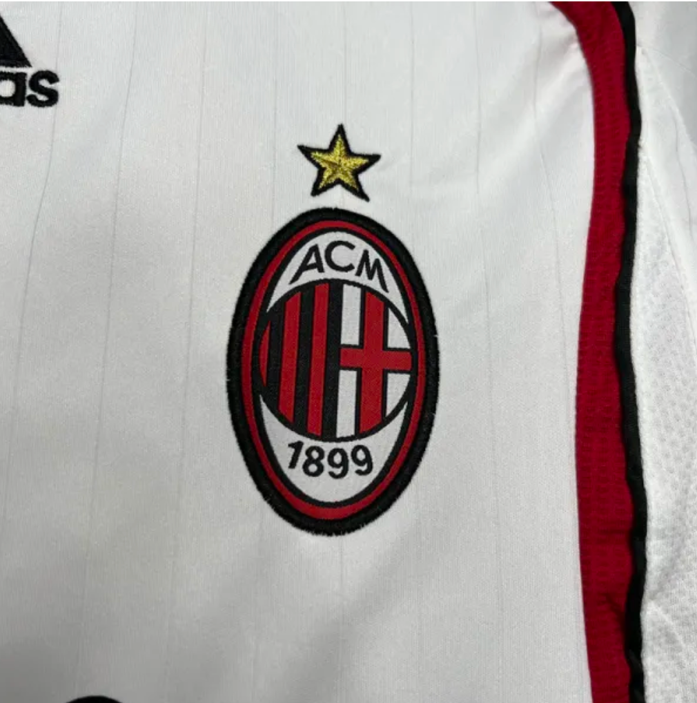 2006-2007 ACM Away White Retro Soccer Jersey