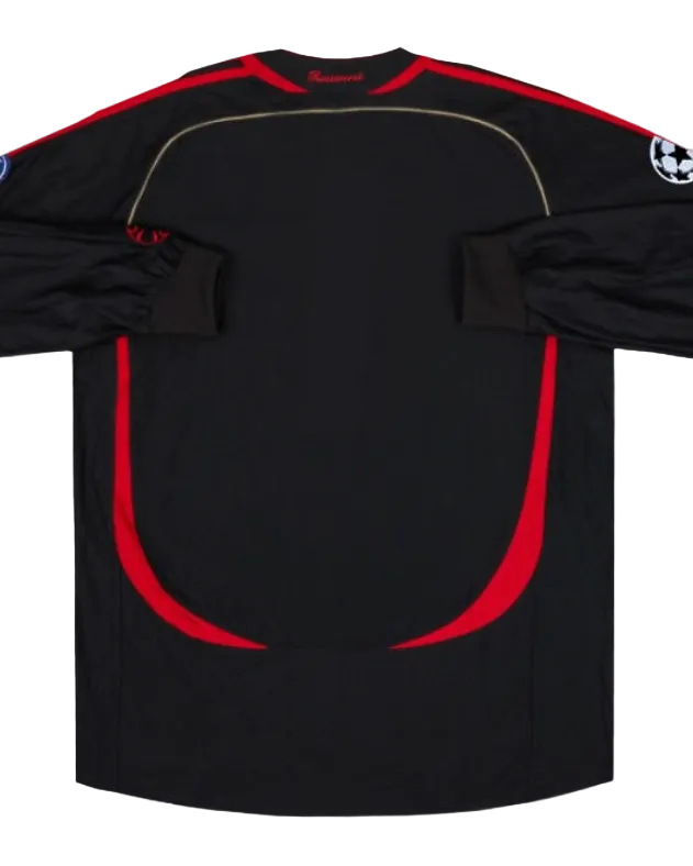 2006-2007 ACM Away Black Long Sleeve Retro Soccer Jersey