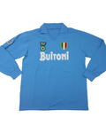 1987-1988 Napoli Home Long Sleeve Retro Soccer Jersey